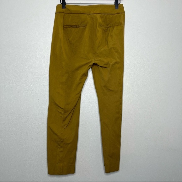 J. Crew Women Pants 2 Petite Remi Bi-Stretch Cotton Brown Orange Ankle Office - Picture 3 of 11